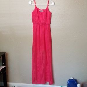 Hot pink Maxi Dress Small